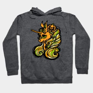 Jack-O-Lantern Unicorn Hoodie